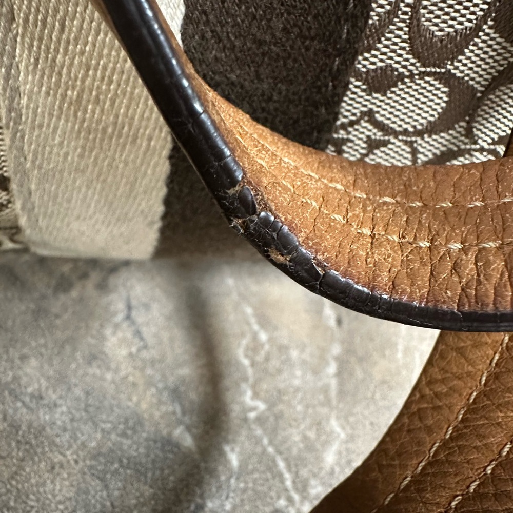 Coach Signature Brown Tote Bag / Diaper bag - Picture 8 of 16